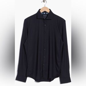 NWT DENIM AND FLOWER Stretch Knit Button-Up Shirt Men’s Size XL